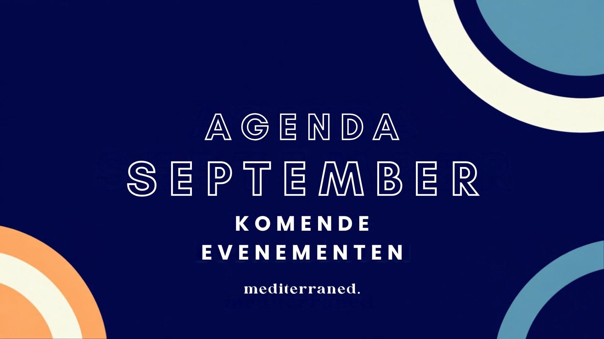 Agenda september 2026